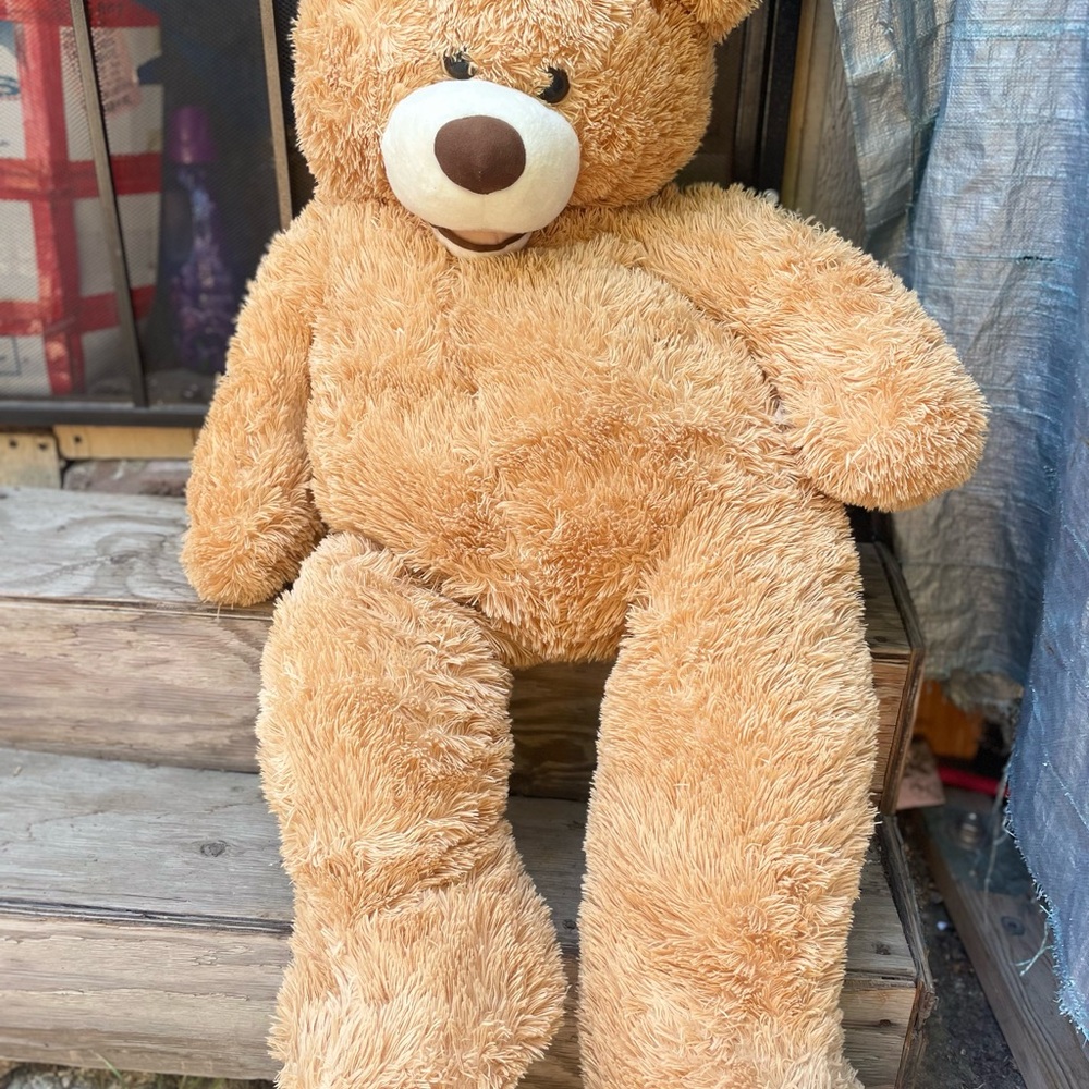 Adorable Tan Teddy Bear Plush Toy